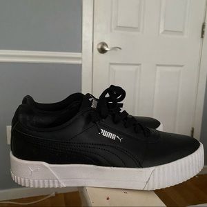 Puma Platform Black Sneakers Size 7.5
